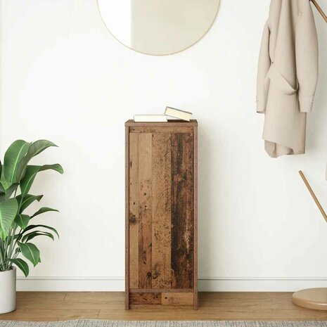 Dressoir 29,5x34x76 cm bewerkt hout oud houtkleurig 3