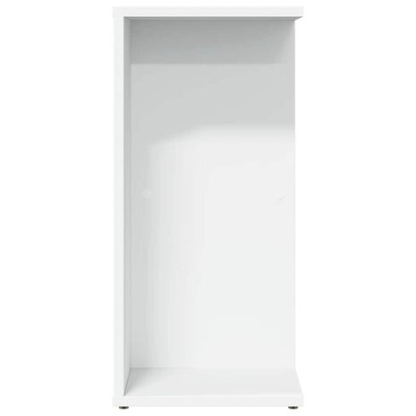 Nachtkastje 46,5x29x61 cm bewerkt hout wit 5
