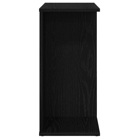 Nachtkastje 46,5x29x61 cm bewerkt hout zwart eikenkleurig 5