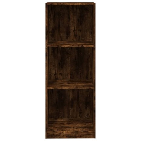 Boekenkast 3-laags 40x24x109 cm bewerkt hout gerookt eikenkleur 5
