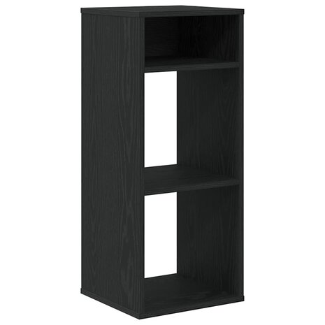 Boekenkast 34x31x80 cm bewerkt hout zwart 2