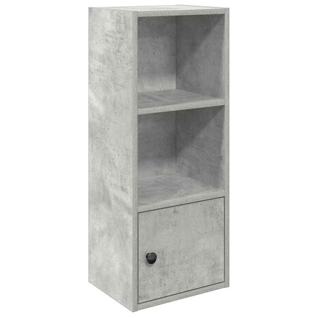 Boekenkast 31x24x77 cm bewerkt hout betongrijs 2