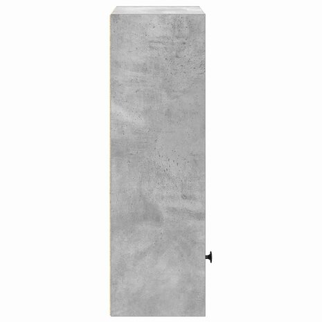 Boekenkast 31x24x77 cm bewerkt hout betongrijs 6