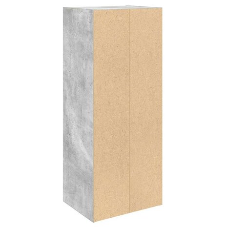 Boekenkast 31x24x77 cm bewerkt hout betongrijs 7