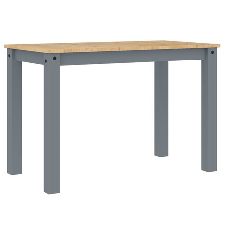 Eettafel Panama 117x60x75 cm massief grenenhout grijs 2