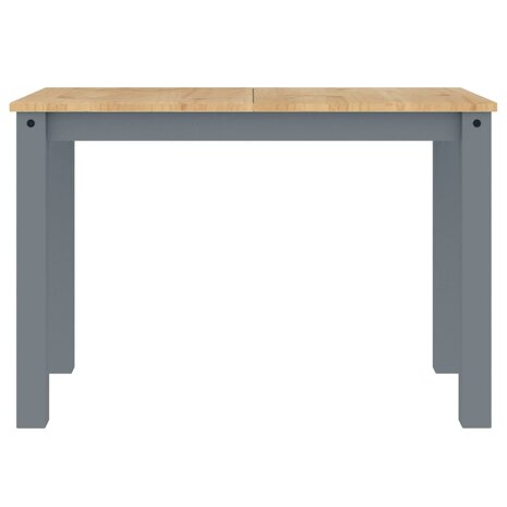 Eettafel Panama 117x60x75 cm massief grenenhout grijs 4