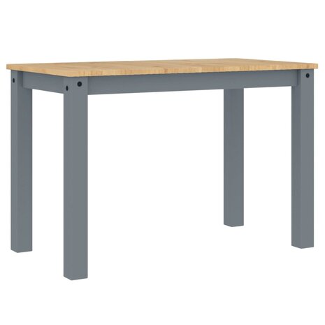 Eettafel Panama 117x60x75 cm massief grenenhout grijs 6