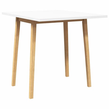 Eettafel massief hout naturel rubber 4