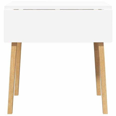 Eettafel massief hout naturel rubber 5