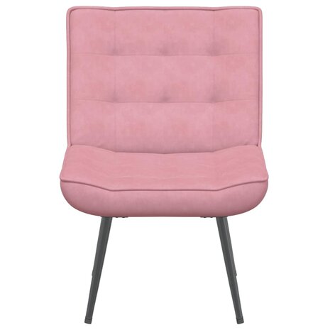 Relaxstoel 64x74x84 cm fluweel roze 4