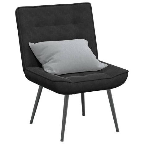 Relaxstoel 64x74x84 cm fluweel zwart 1