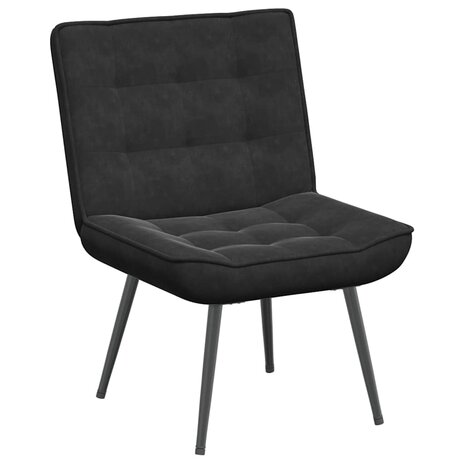 Relaxstoel 64x74x84 cm fluweel zwart 2