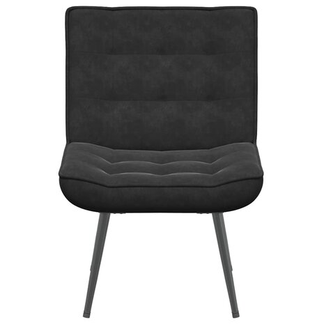 Relaxstoel 64x74x84 cm fluweel zwart 4