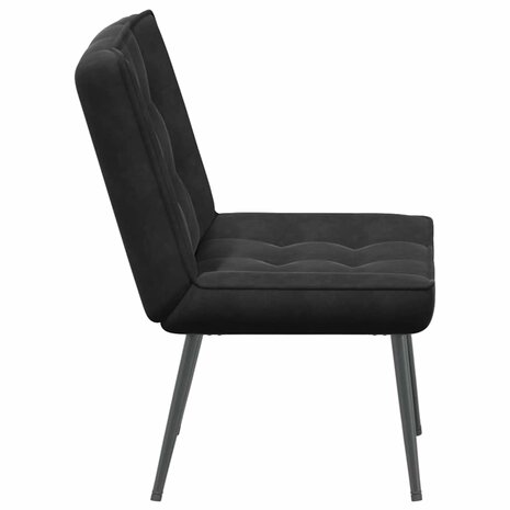 Relaxstoel 64x74x84 cm fluweel zwart 5