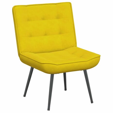Relaxstoel 64x74x84 cm fluweel geel 2