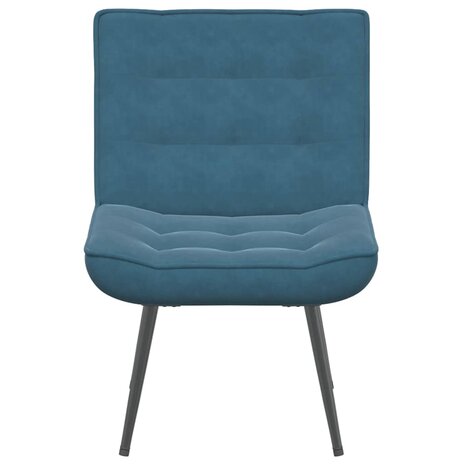 Relaxstoel 64x74x84 cm fluweel blauw 4