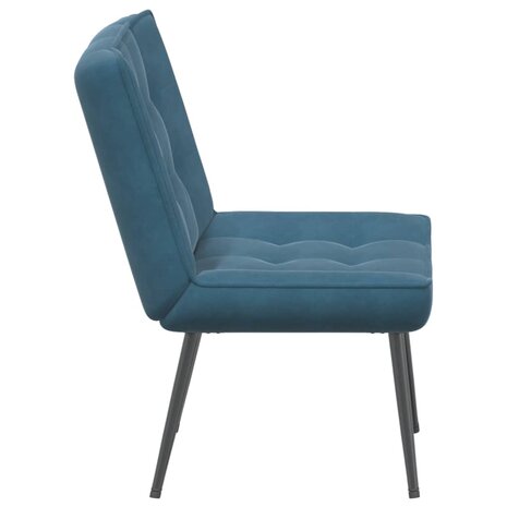 Relaxstoel 64x74x84 cm fluweel blauw 5