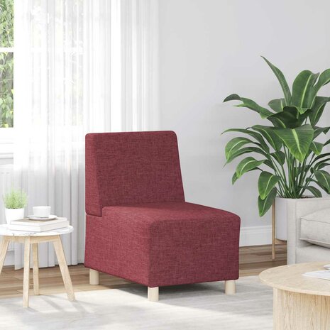 Fauteuil 55 cm stof wijnrood 1