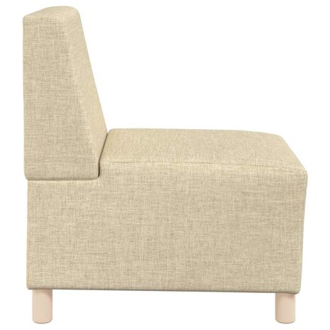 Fauteuil 55 cm stof crèmekleurig 5