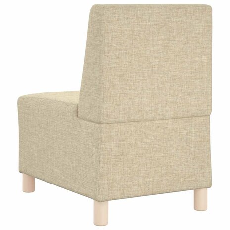 Fauteuil 55 cm stof crèmekleurig 6