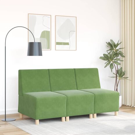 Fauteuil 55 cm fluweel lichtgroen 3