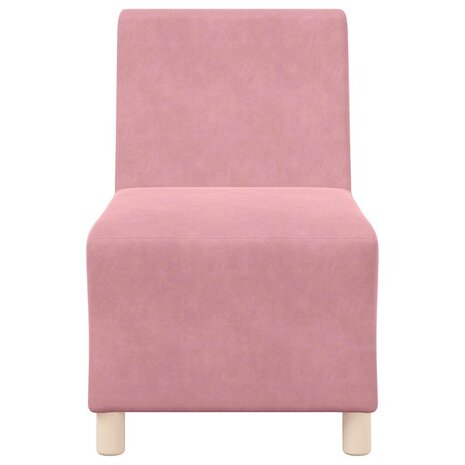 Fauteuil 55 cm fluweel roze 4