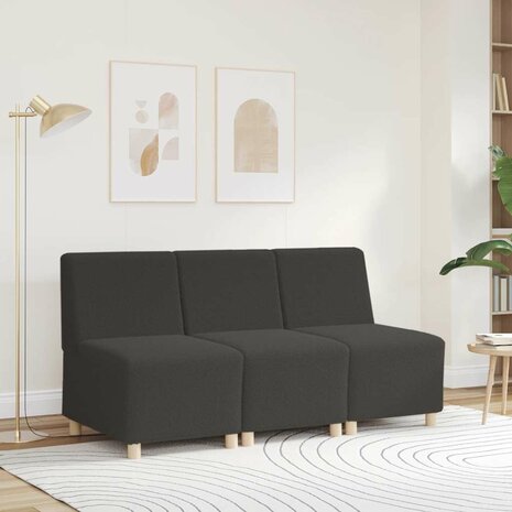 Fauteuil 55 cm gekrulde wolachtige stof donkergrijs 3
