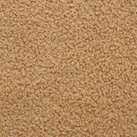 Fauteuil 55 cm gekrulde wolachtige stof beige 8