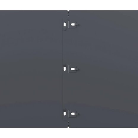 Gazonranden 10 st 25x103 cm koudgewalst staal antraciet 7