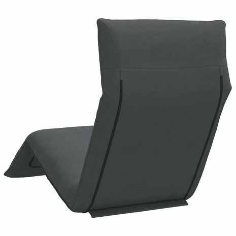 Ligstoel inklapbaar 175x54x8,5 cm Oxford stof antracietkleurig 6