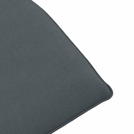 Ligstoel inklapbaar 175x54x8,5 cm Oxford stof antracietkleurig 9