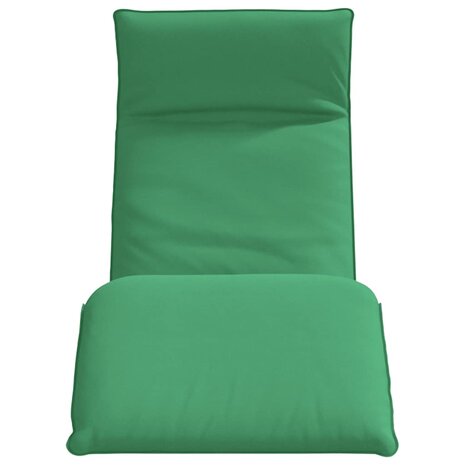 Ligstoel inklapbaar 175x54x8,5 cm oxford stof groen 4
