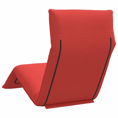 Ligstoel inklapbaar 175x54x8,5 cm oxford stof rood 6