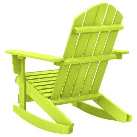 Schommelstoel Adirondack massief vurenhout groen 4