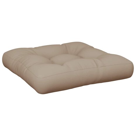 Palletkussen 60x61,5x10 cm stof taupe 2