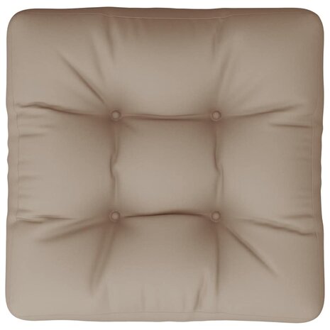 Palletkussen 60x61,5x10 cm stof taupe 6