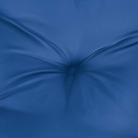 Palletkussen 58x58x10 cm stof blauw 7