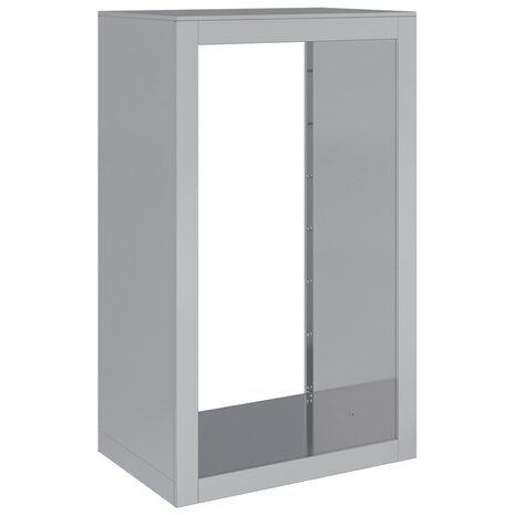 Haardhoutrek 60x40x100 cm gegalvaniseerd staal 2