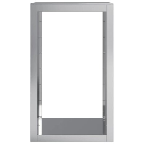 Haardhoutrek 60x40x100 cm gegalvaniseerd staal 4