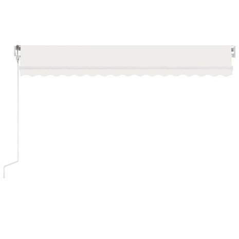 Luifel automatisch met LED en windsensor 450x300 cm crèmekleur 3