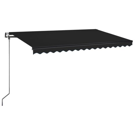 Luifel automatisch met LED en windsensor 400x350 cm antraciet 2