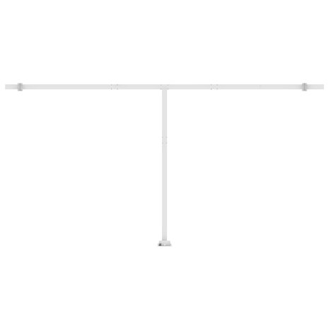 Luifel automatisch met LED en windsensor 600x350 cm blauw wit 9