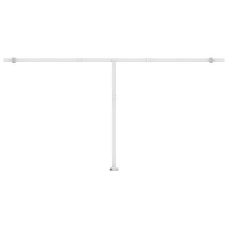 Luifel automatisch met LED en windsensor 600x350 cm geel en wit 9