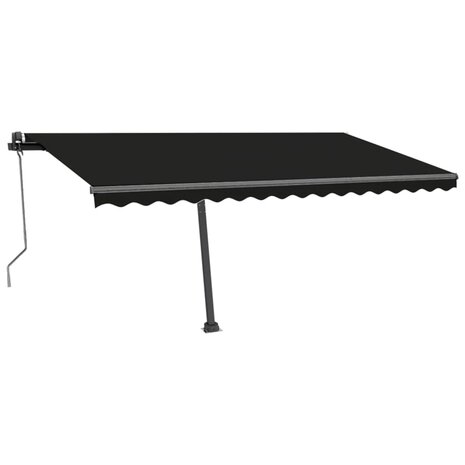 Luifel automatisch met LED en windsensor 400x300 cm antraciet 3