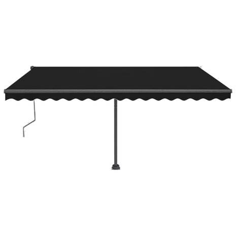 Luifel automatisch met LED en windsensor 400x350 cm antraciet 3