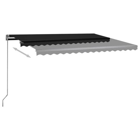 Luifel automatisch met LED en windsensor 400x350 cm antraciet 5