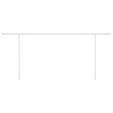 Luifel automatisch met LED en windsensor 6x3 m crèmekleurig 7