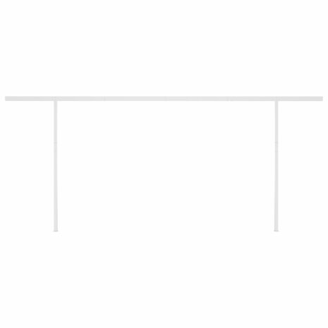 Luifel automatisch met LED en windsensor 6x3 m oranje en bruin 7