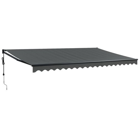 Luifel automatisch uitschuifbaar 5x3 m antracietkleurig 2