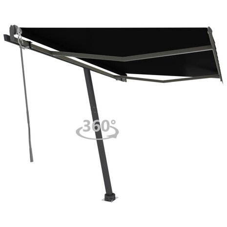 Luifel vrijstaand automatisch 300x250 cm antracietkleurig 1
